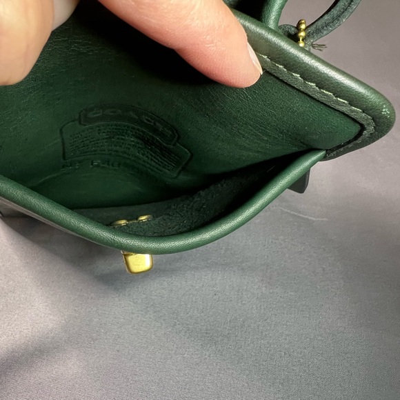 Coach Scooter Bag 9893 bottle green leather vintage - Picture 11 of 12